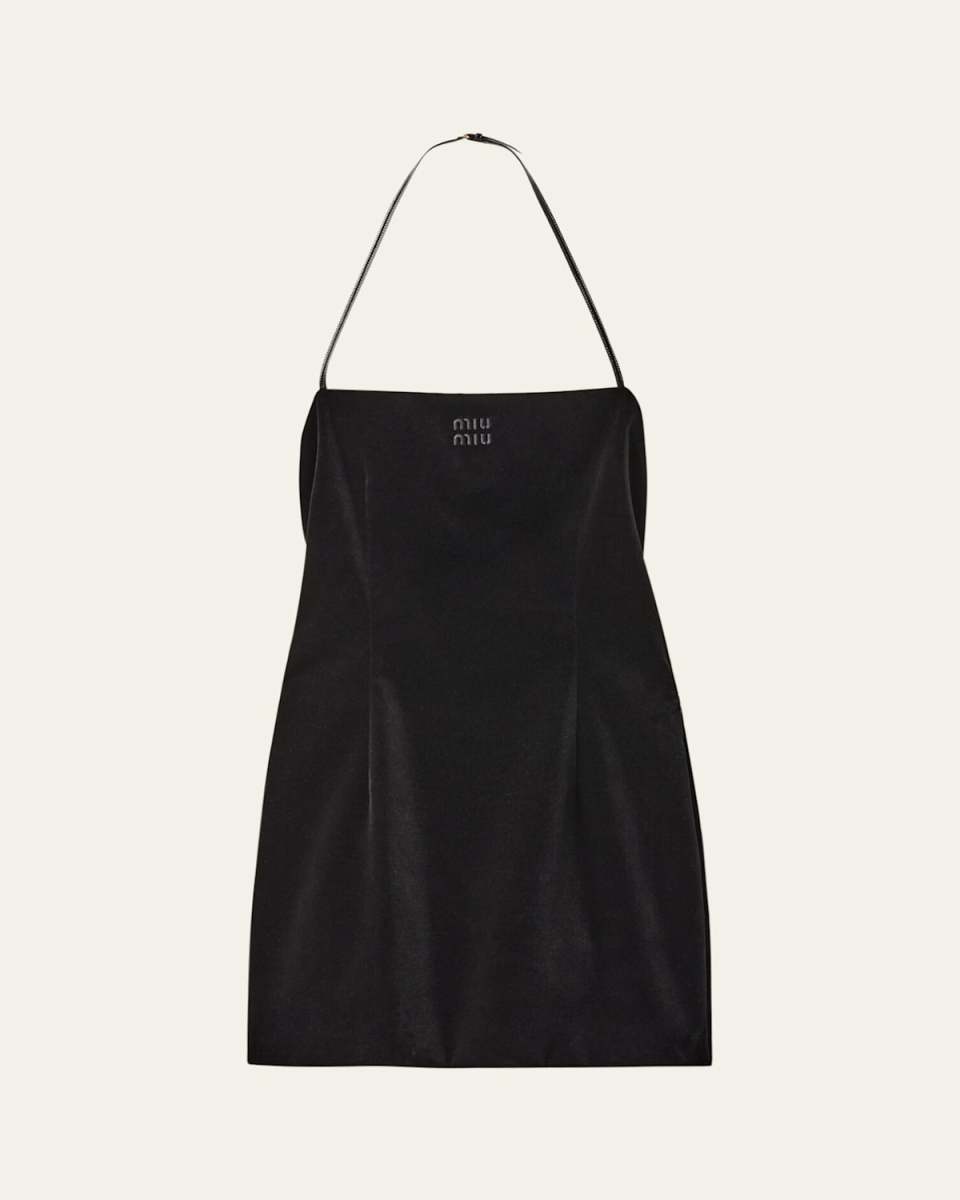 Velvet Halter Mini Dress
